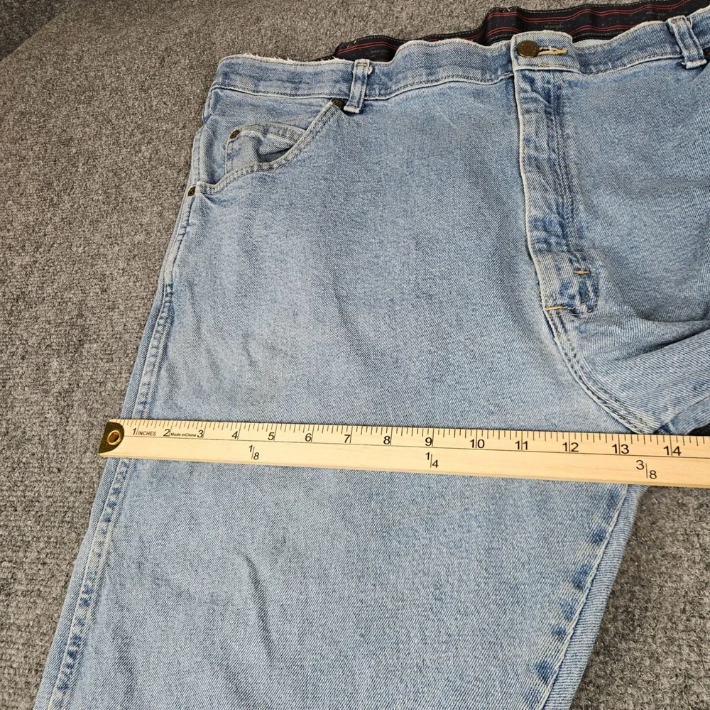 Wrangler Mens Regular Fit Light Wash Denim Jeans 42x29 855WAQL Straight Leg